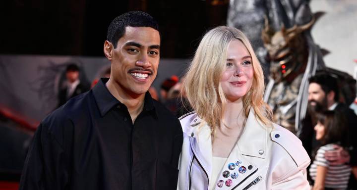 Elle Fanning Joins Co-Star Dimitrius Schuster-Koloamatangi at ‘Predator: Badlands’ Screening in London! | Dan Trachtenberg, Dimitrius Schuster-Koloamatangi, Elle Fanning, Predator, Predator Badlands |