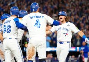 Addison Barger, Daulton Varsho and Alejandro Kirk lead homer barrage as Blue Jays rout Dodgers in World Series opener