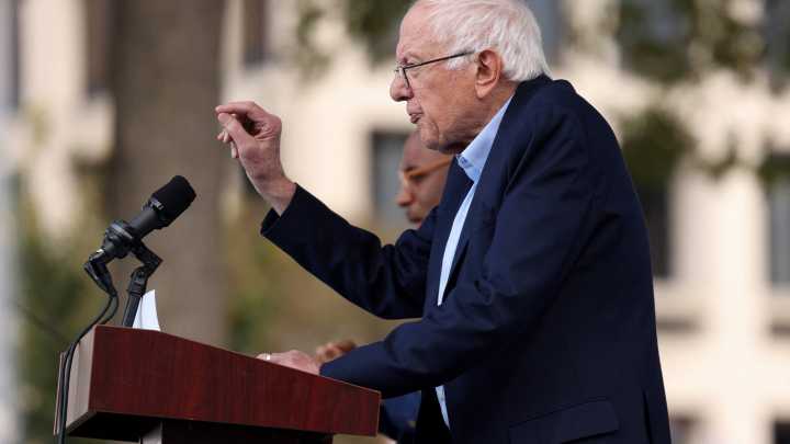 Bernie Sanders condemns Trump and billionaires at ‘No Kings’ rally
