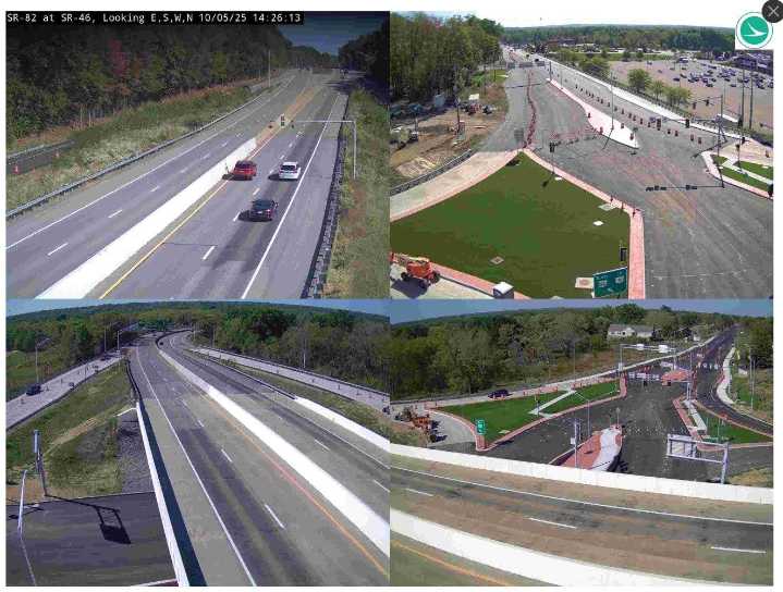 New cameras monitor traffic at Howland's Diverging Diamond