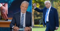 Jon Stewart Jokes Donald Trump Has the 'Broken Down, Inbred Body of a King' While Showing Photos of President's Bruised Hand: Watch