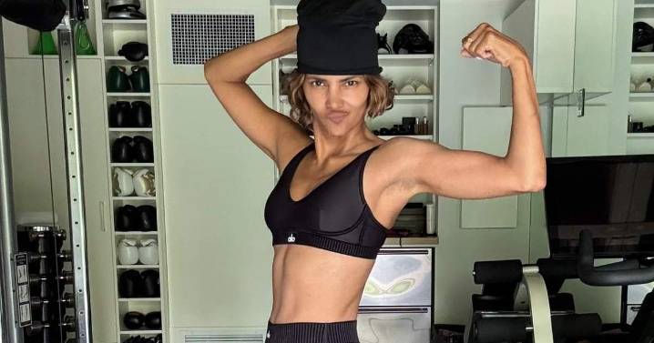 Halle Berry Showcases Her Bicep & Toned Body in Sportwear