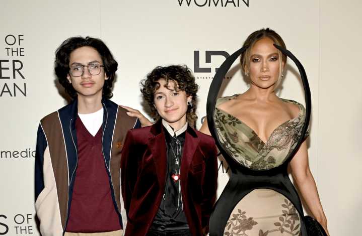 Hijos de Jennifer López y Marc Anthony en alfombra roja