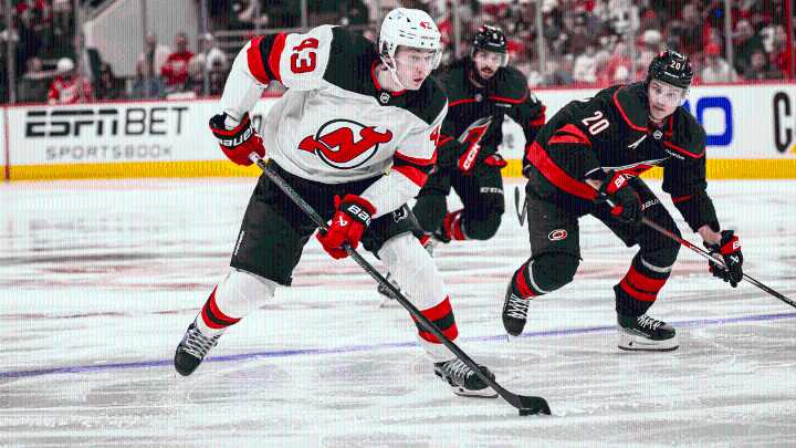 Luke Hughes happy 'to be back to work' with Devils after signing 7