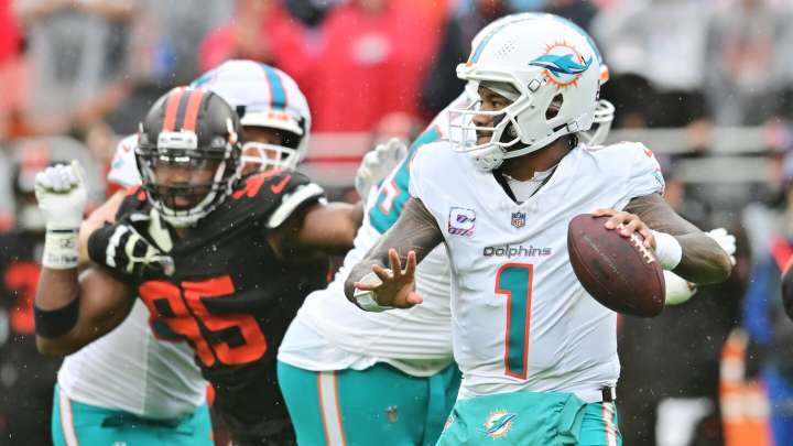 Tua Tagovailoa throws two more interceptions, Browns lead 31