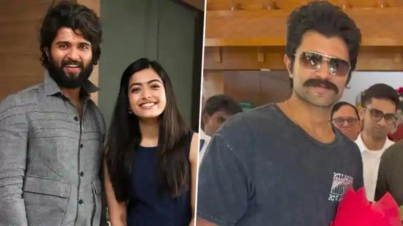 South Rashmika Mandanna’s Rumoured Fiancé Vijay Deverakonda Shows Off His Engagement Ring During Sathya Sai Baba Ashram Visit in Puttaparthi With Family (View Pics and Watch Video)