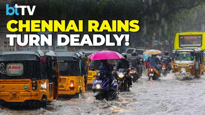 Chennai Monsoon Chaos: Waterlogged Roads & Drainage Failures Cause Tragedy