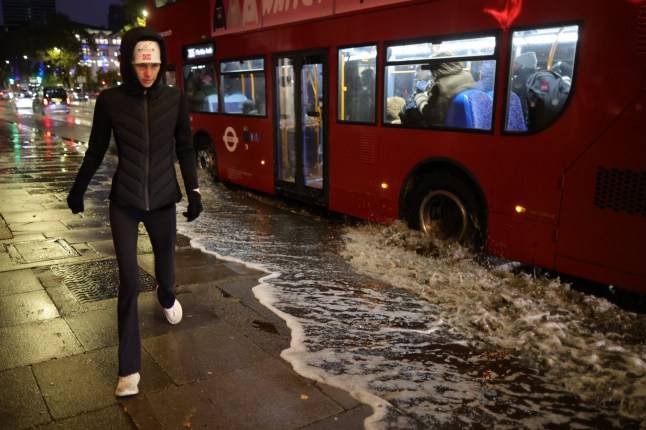 Storm Benjamin causes travel misery after it hits UK with 75mph winds
