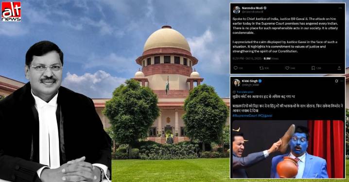 PM says attack on CJI ‘angered every Indian’, Hindutva brigade hails attacker as a hero