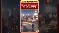 Uttar Pradesh | Moradabad Shines With 11 Lakh Diyas, 1500 Drones In Grand Deepotsav Celebration