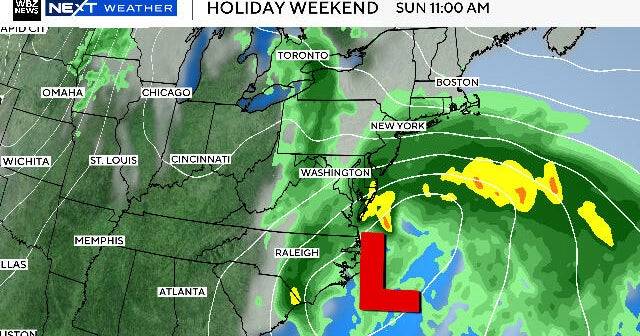 Boston nor'easter weather forecast calls for strong wind gusts, heavy rain for part of holiday weekend