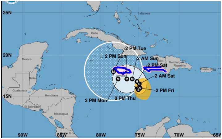 Tormenta tropical Melissa vuelve a cambiar de trayectoria; ¿cuándo se convertiría en huracán mayor?