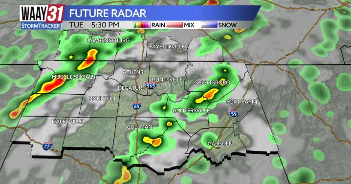 Rainiest day of the work-week before cooler conditions take over