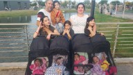 ¡Sorprendente! Era mamá de cuatro niñas y al buscar el varón quedó embarazada de cuatrillizos