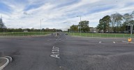Man rushed to hospital with serious injuries after Mercedes crashes into roundabout