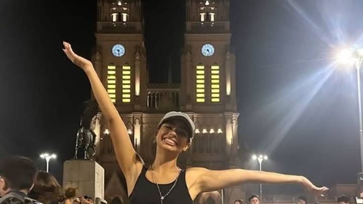 Daniela Celis peregrinó a Luján y pidió por la salud de Thiago Medina