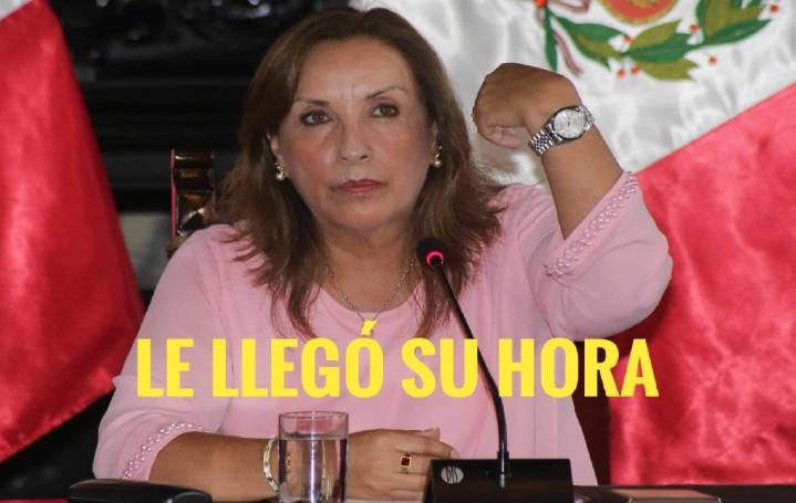 Le llegó su hora a Dina Boluarte