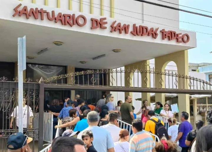 Se congregan fieles en Santuario de San Judas Tadeo