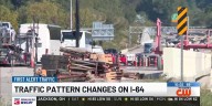 Crews work to shift traffic pattern on I