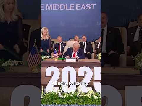 'This Took 3,000 Years': Trump Signs Historic Gaza Peace Agreement in Egypt #shorts