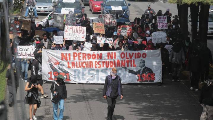 Registran destrozos durante manifestación en Toluca