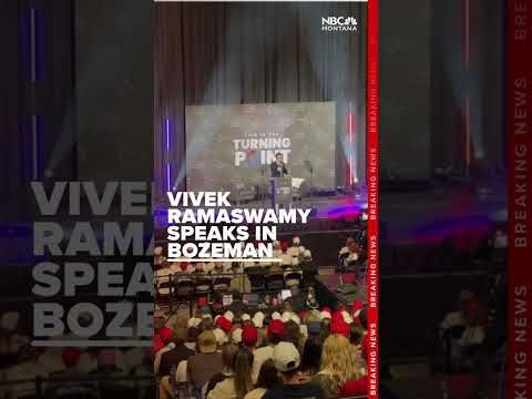Ramaswamy deliver remarks at MSU in Bozeman for Turning Point USA