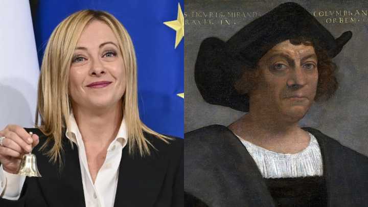 "Un nuevo Ulises": Meloni celebró a Colón y condenó derribo de sus estatuas