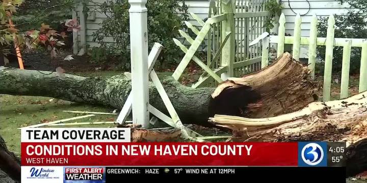 Wind a concern along New Haven County