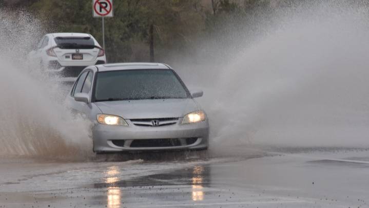 Electricity poles have fallen in the East Valley due to flash floods
