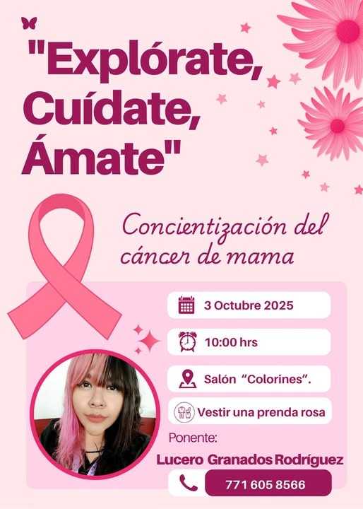 DIF Tepeji impulsa la concientización sobre el cáncer de mama con la conferencia “Explórate, Cuídate, Ámate”