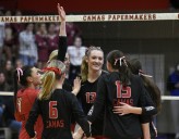 Camas, Prairie volleyball test each other prior to postseason