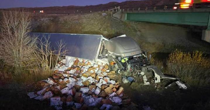 Semi driver hauling spuds charged with DUI; passenger hospitalized; cat uninjured