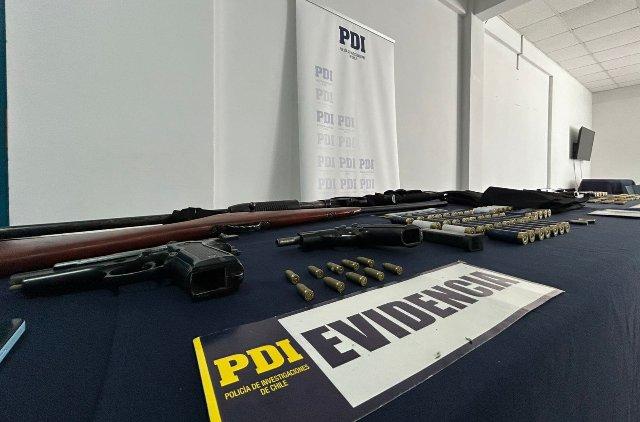Incautan armas, municiones y detienen a prófugo en San Fernando
