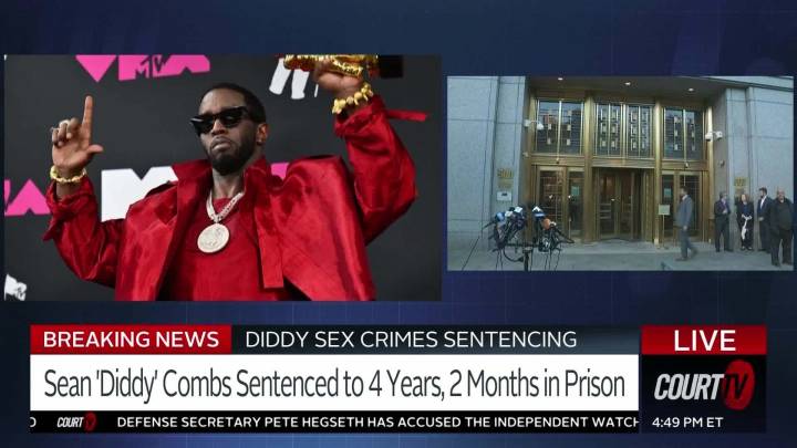 Sean ‘Diddy’ Combs Sentenced to 4 Years, 2 Months in Prison