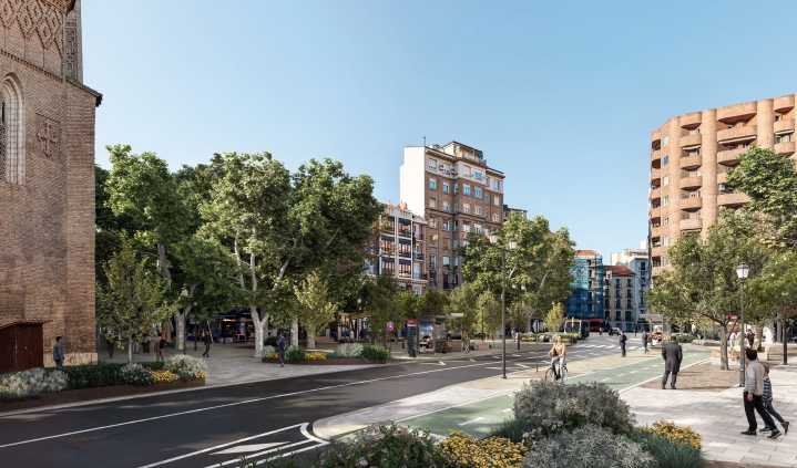 Así será la reforma de la plaza San Miguel que comienza este lunes: cómo te afectará en el día a día