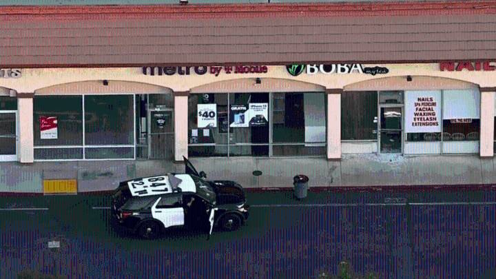 Burglar climbs through ceiling to enter San Fernando Valley cellphone shop
