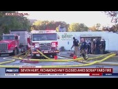 Massive fire at Lorton recycling center leaves 7 injured