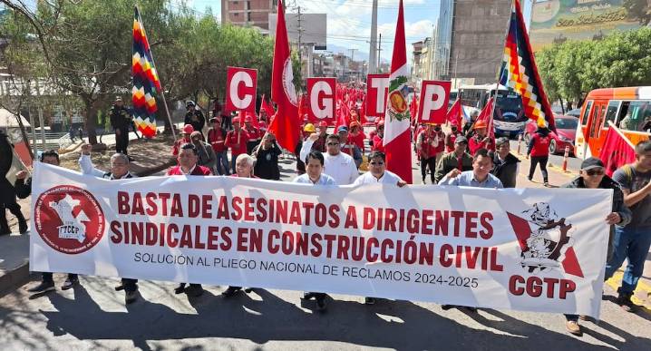 Trabajadores de construcción civil también protestan: ¿qué exigen?