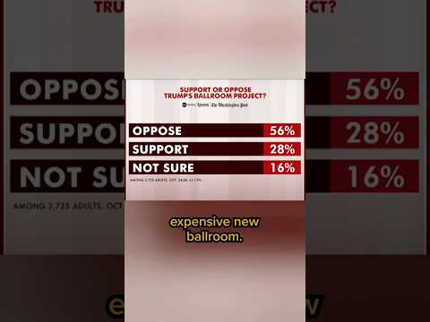 Only 28% of Americans back Trump's $300M 'Marie Antoinette' ballroom