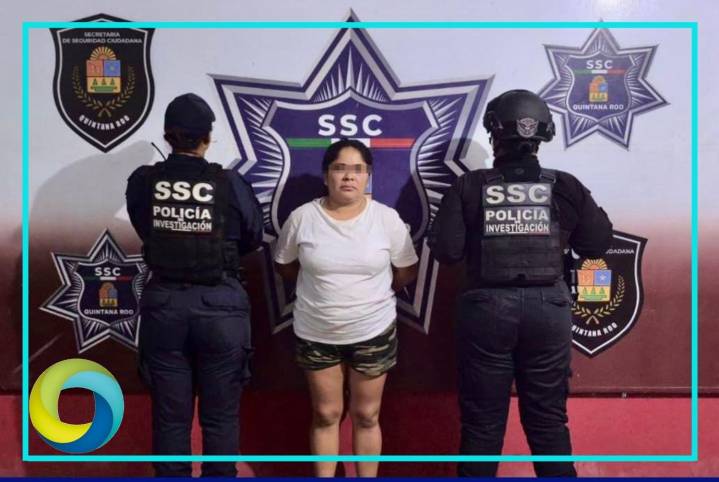Detienen a mujer que provocó lesiones con una piedra a un hombre en Cancún