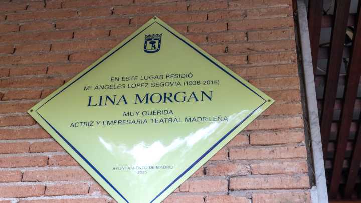 Lina Morgan ya tiene su placa en la casa de Madrid donde vivió más de cuarenta años