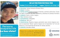 Desaparecen en 11 días, siete jóvenes en Tlajomulco y Teocaltiche