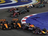 GP de Singapur: McLaren fue bicampeón de constructores después de 34 años pero Piastri y Norris se tocaron y prometen guerra por el título