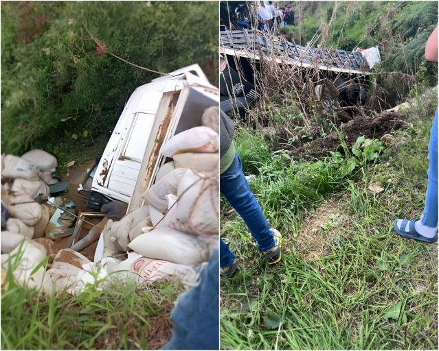 Fallece jarillero al quedarse sin frenos camión de carga que conducía
