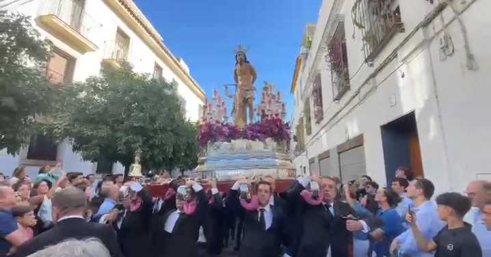 El paso de la Columna de Lucena en el Magno Vía Crucis de Córdoba
