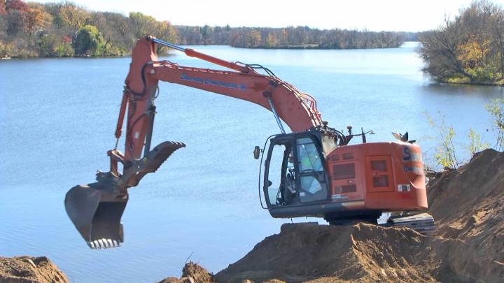 Weyerhaeuser Museum in Little Falls Undergoing Riverbank Restoration Work