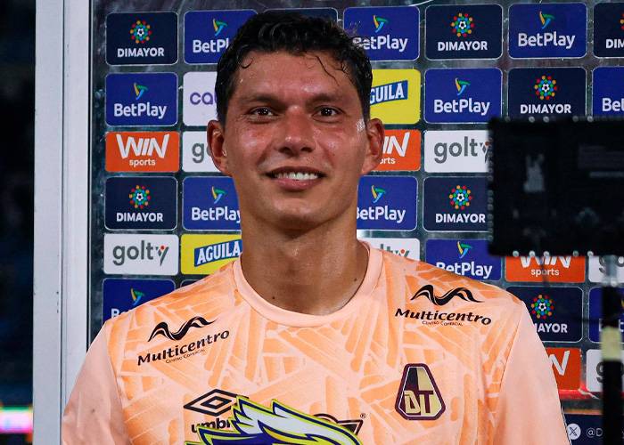 Neto Volpi, la figura del triunfo del Deportes Tolima sobre Junior en el Metro