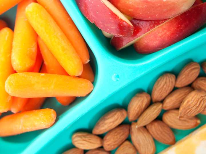 The simple lunch a nutrition researcher feeds his kids every day includes carrots, popcorn, and some ultra
