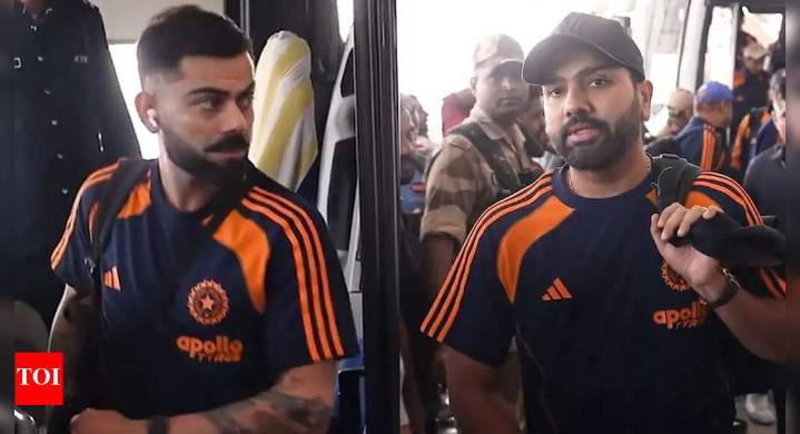Rohit Sharma bows to Virat Kohli before hugging him