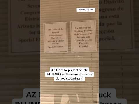 AZ Dem Rep-elect stuck IN LIMBO as Speaker Johnson delays swearing in